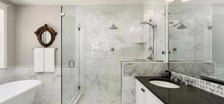 bathroom shower door installation in Palm Springs